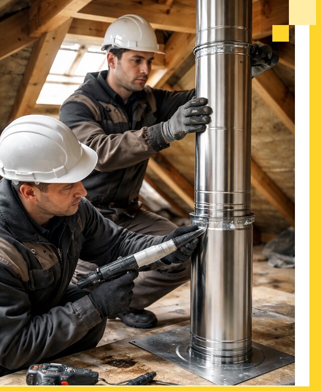 Монтаж дымоходов для каминов в Тейково с гарантией качества