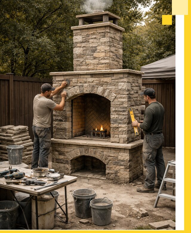 Проектирование и установка уличных каминов в Тейково