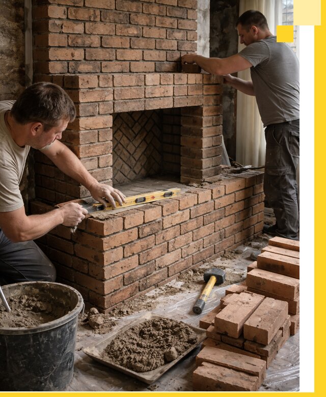 Изготовление и установка кирпичных каминов в Тейково