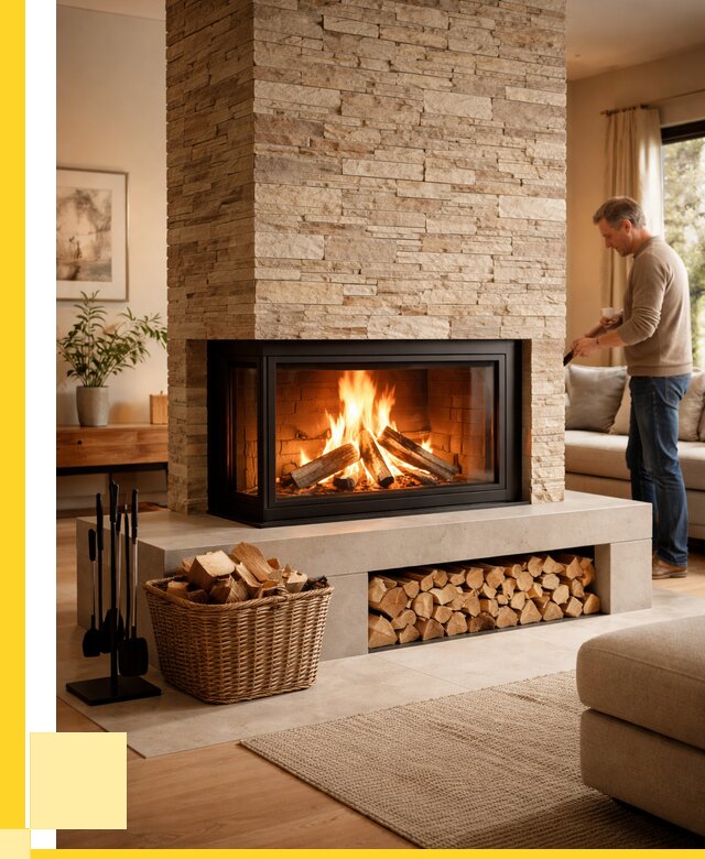 Дровяной камин под ключ в Тейково от 217460 р. | ЭриданТкв