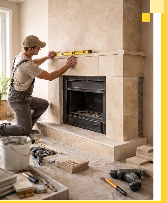 Установка и монтаж каминов в частном доме под ключ в Тейково