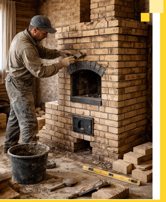 Кирпичные печи под ключ в Тейково: проектирование и кладка