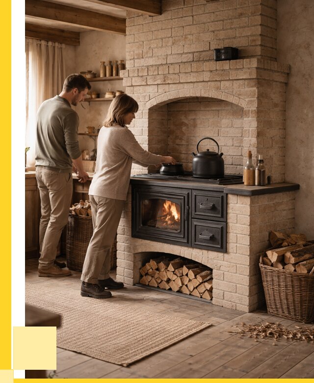 Печи с плитой в Тейково от 48929 р. | ЭриданТкв — кирпичная печь