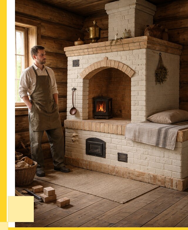 Русские печи с лежанкой под ключ в Тейково от 163095 р. ЭриданТкв