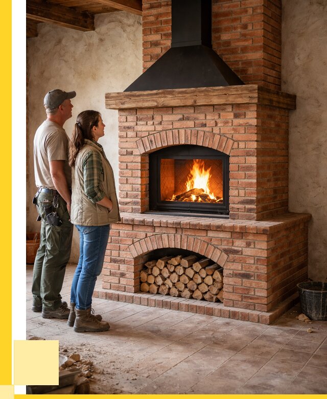 Печи камины из кирпича в Тейково от 130476 р. | ЭриданТкв