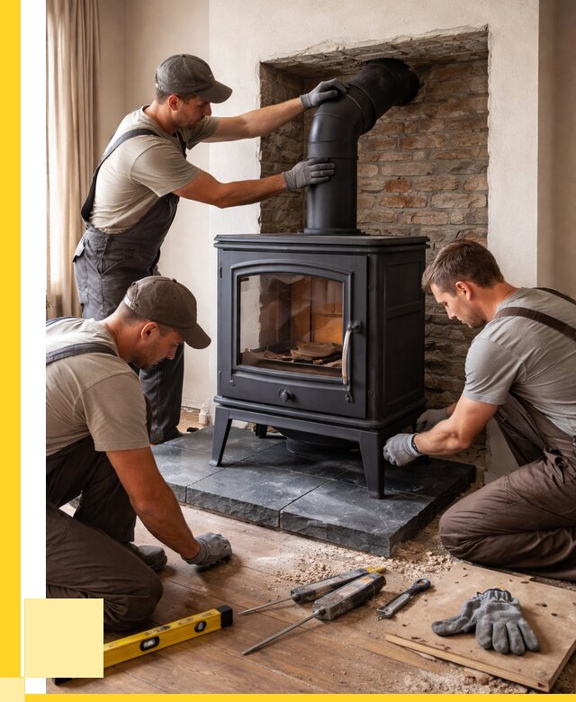 Монтаж печи камина в частном доме в Тейково от 27183 р. | ЭриданТкв