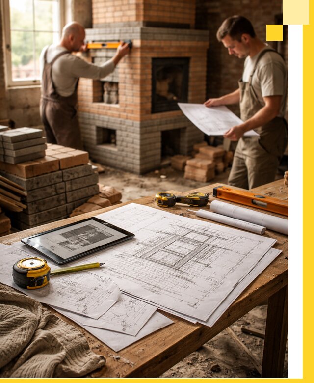 Проекты печей и каминов с индивидуальным дизайном в Тейково