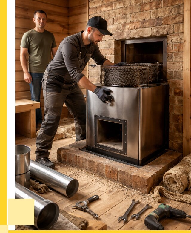 Монтаж банных печей под ключ в Тейково от 19571 р., ЭриданТкв