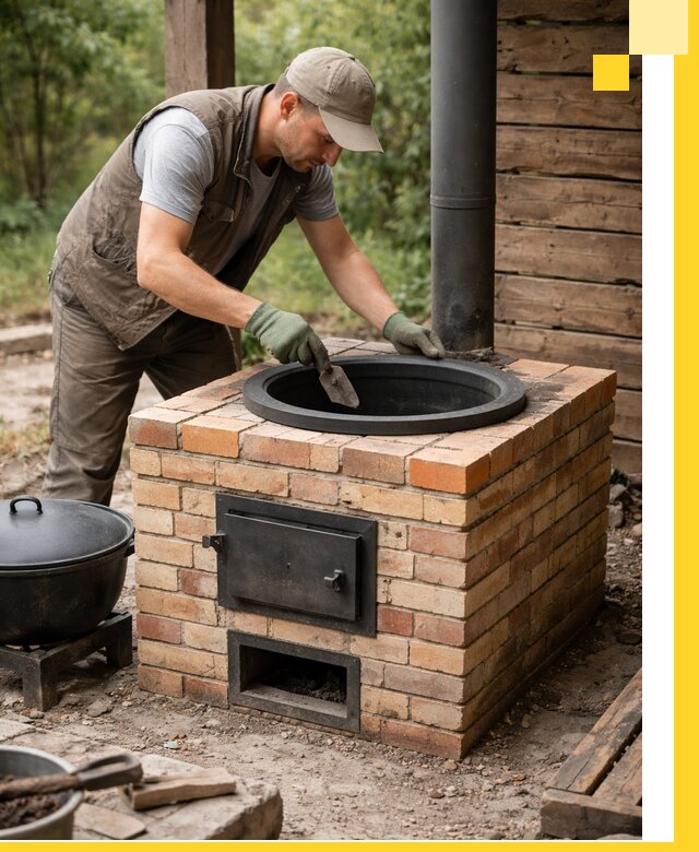 Изготовление и установка печей для казана в Тейково под ключ