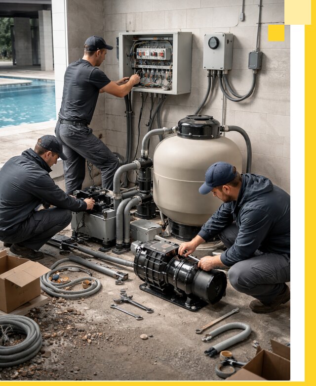 Профессиональный монтаж оборудования для бассейнов в Тейково