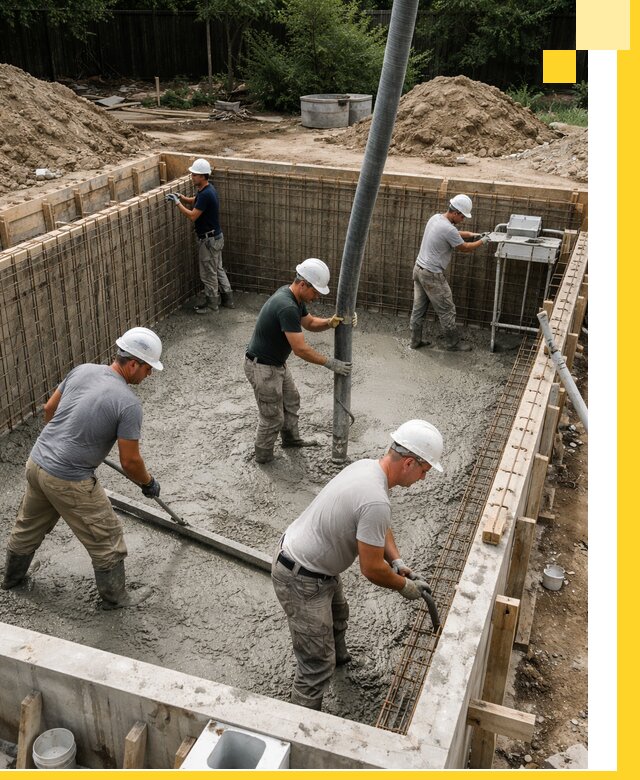 Строительство бетонных бассейнов под ключ в Тейково