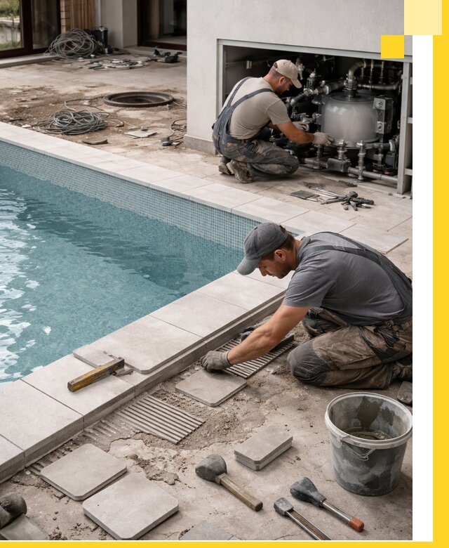 Строительство и монтаж бассейнов в коттедже в Тейково