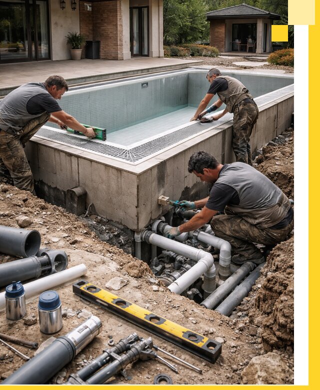 Строительство переливных бассейнов в Тейково под ключ