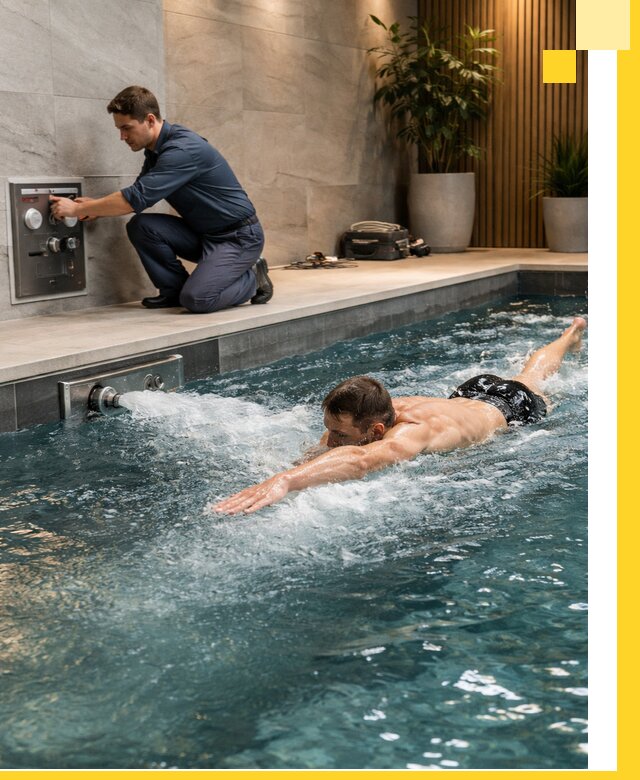 Проектирование и монтаж бассейнов с противотоком в Тейково