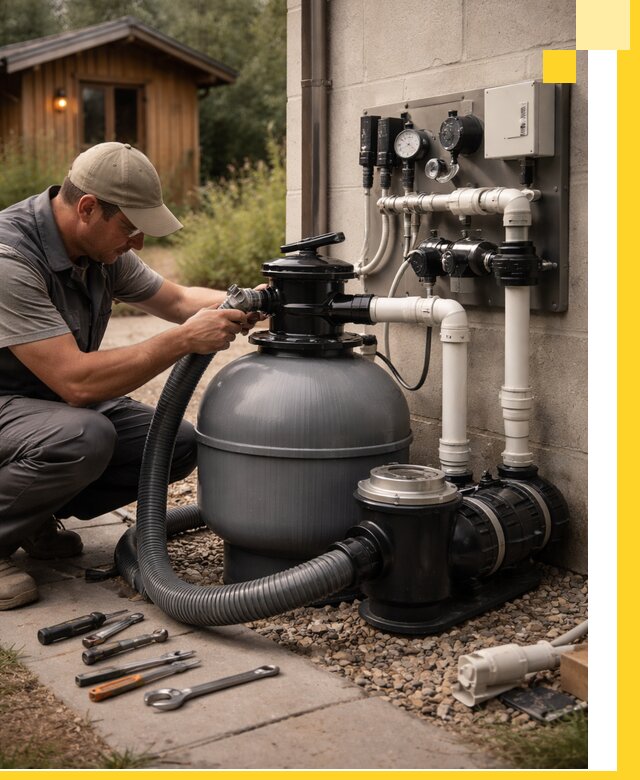 Продажа и монтаж фильтров и насосов для бассейнов в Тейково