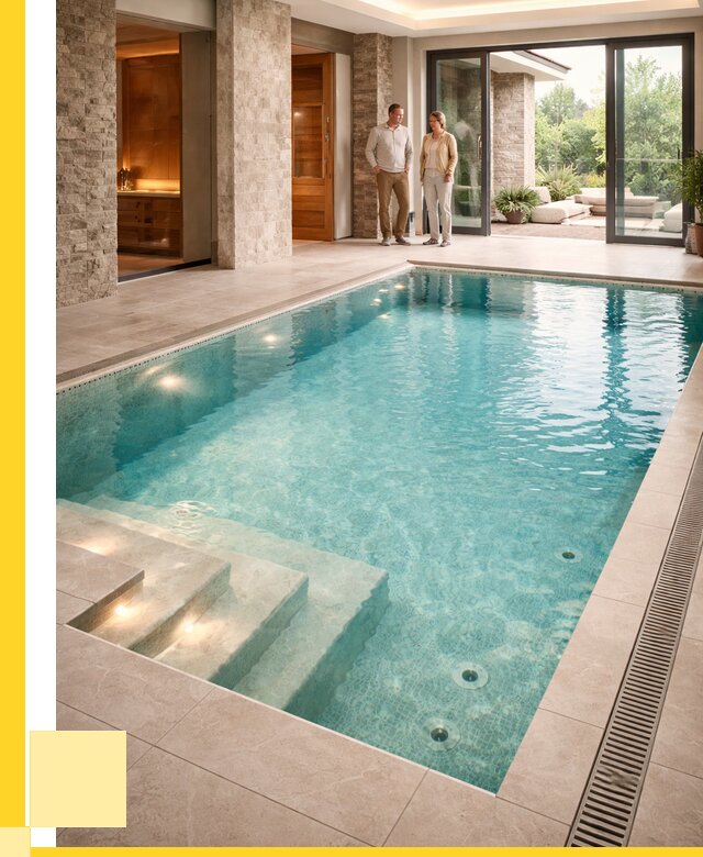 Бассейн во дворе в Тейково: проект, отделка от 1304760 р. | ЭриданТкв