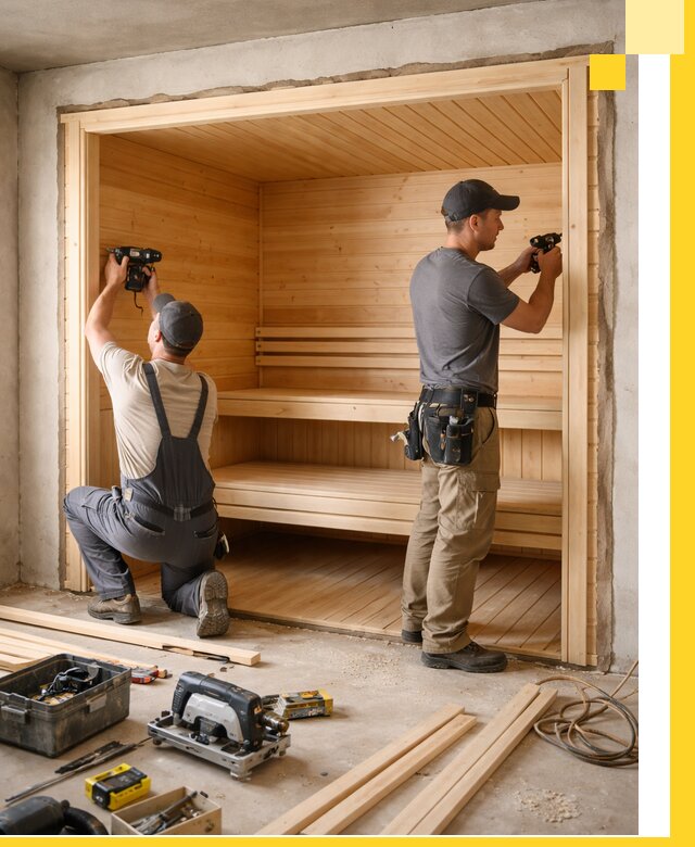 Монтаж саун под ключ в Тейково — проектирование и установка