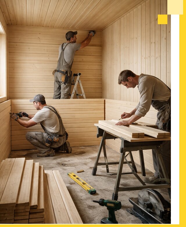 Обшивка саун в Тейково из натуральной древесины под ключ