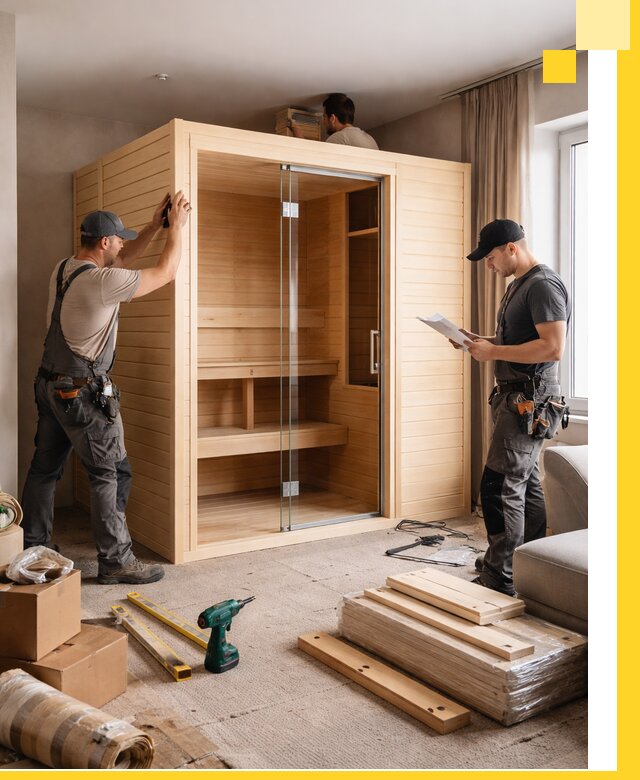 Установка и благоустройство саун в квартире в Тейково