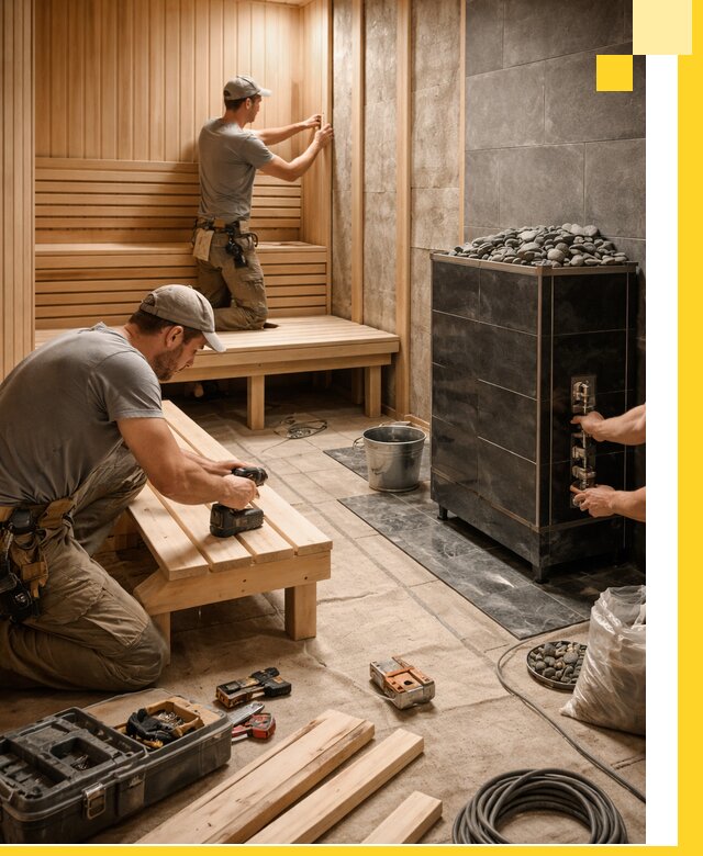 Дизайн и строительство интерьерных саун под ключ в Тейково