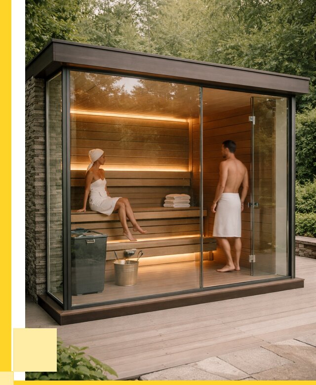Сауна стеклянная и двери для сауны в Тейково от 271825 р. | ЭриданТкв