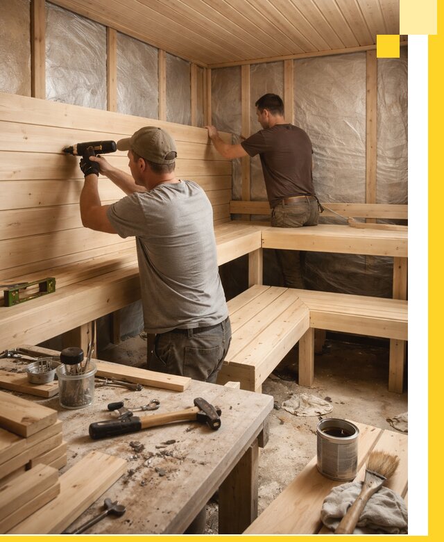 Профессиональная отделка бань и саун под ключ в Тейково