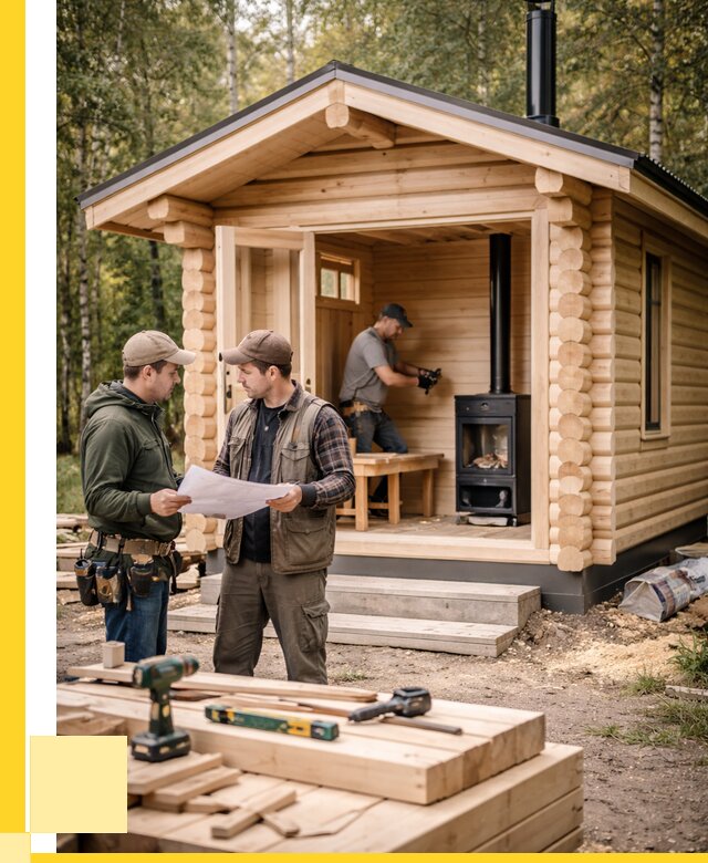 Монтаж бань под ключ в Тейково — от 217460 р. | ЭриданТкв