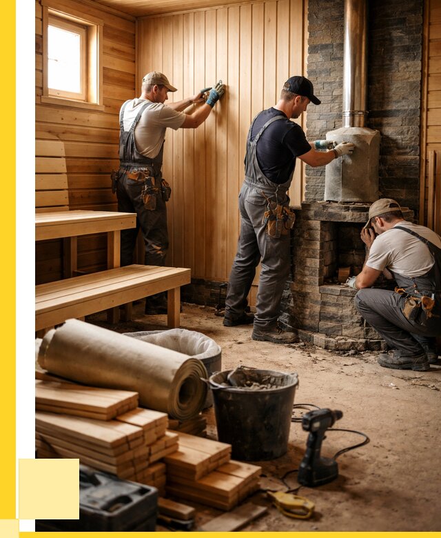 Ремонт бань под ключ в Тейково от 48929 р. | ЭриданТкв