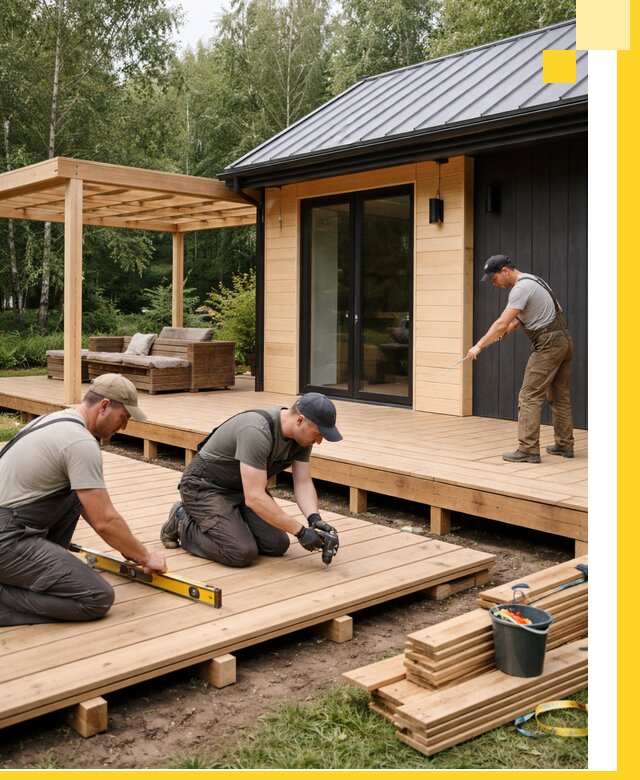 Строительство бань с террасой и бассейном под ключ в Тейково