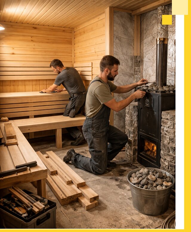 Дизайн и строительство интерьеров бань под ключ в Тейково