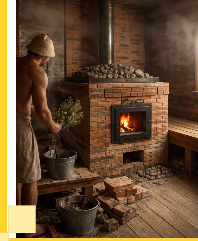 Кирпичные банные печи в Тейково от 97857 р. | ЭриданТкв