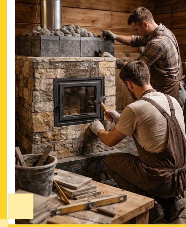 Облицовка банной печи в Тейково от 16310 р. | ЭриданТкв