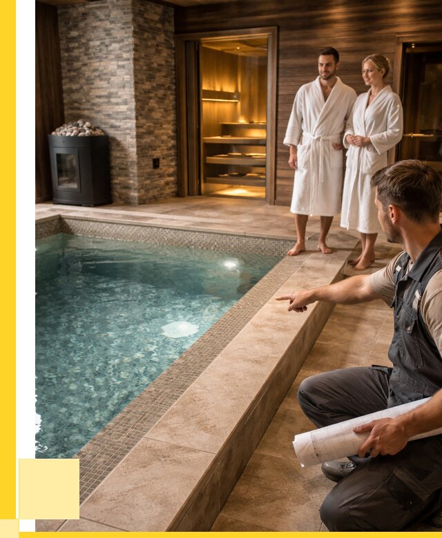 Проект бани с бассейном под ключ в Тейково от 70675 р. | ЭриданТкв