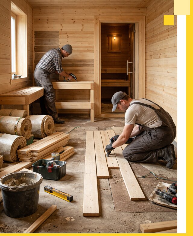 Индивидуальный проект бани с комнатой отдыха под ключ в Тейково