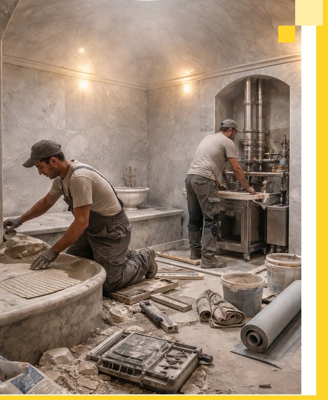 Строительство турецких бань хаммам под ключ в Тейково