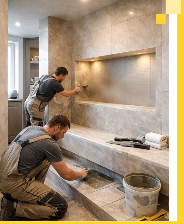 Профессиональное строительство хамама в квартире в Тейково