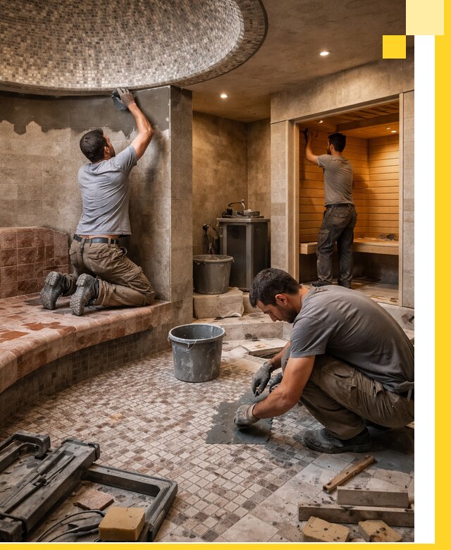 Проект и строительство хамама бани и сауны под ключ в Тейково