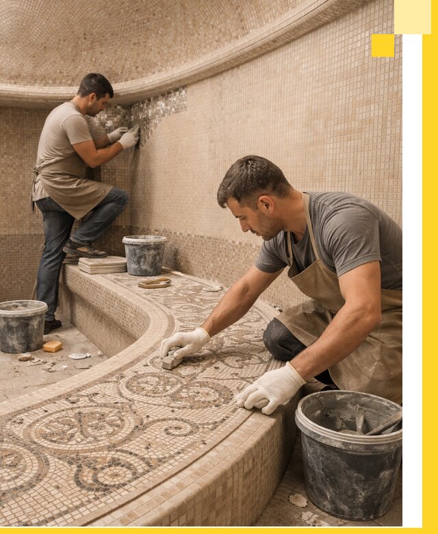 Плитка для хамама в Тейково, укладка, подбор и поставка