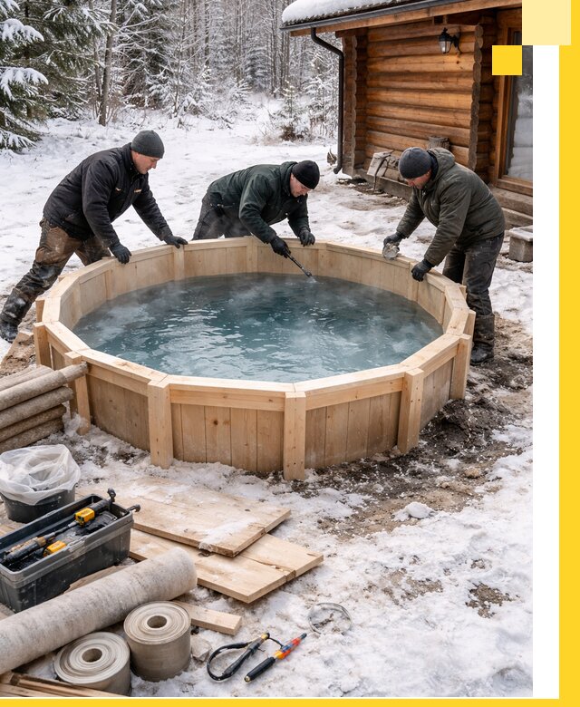 Изготовление и установка ледяных купелей под ключ в Тейково