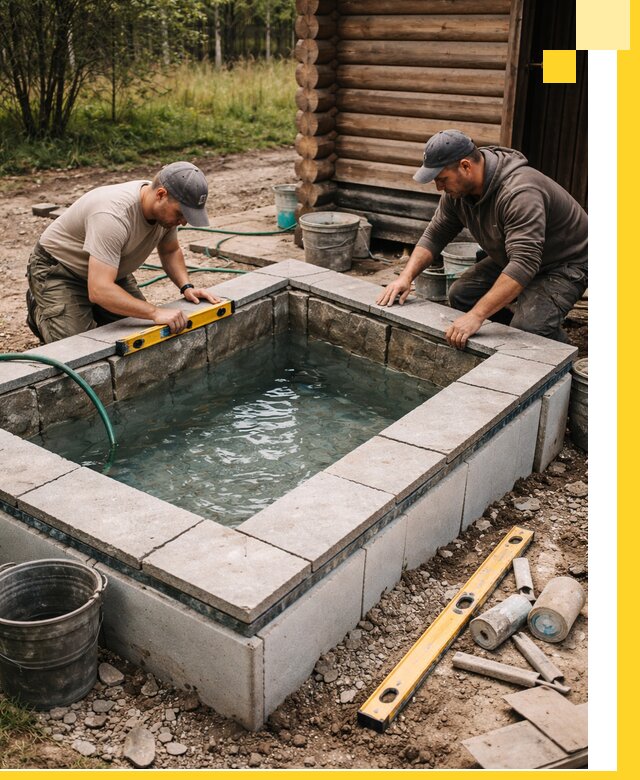 Изготовление и установка холодных купелей под ключ в Тейково